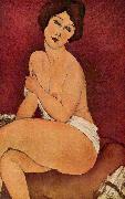 Amedeo Modigliani Nude Sitting on a Divan Spain oil painting artist